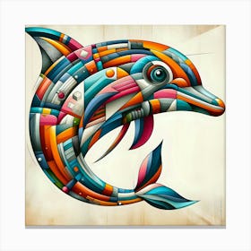 Dolphin Art Canvas Print