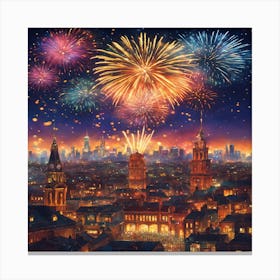New Year'S Eve Canvas Print