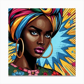 Kanyin Pop African Woman Canvas Print