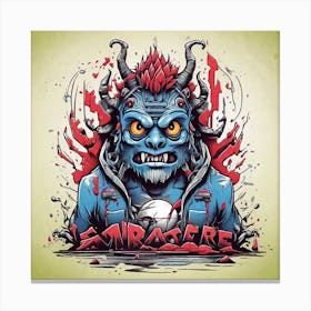 Demon Art Canvas Print