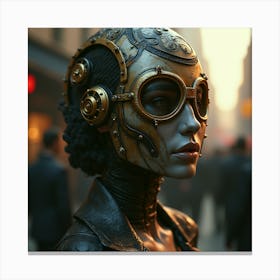 Steampunk Woman Canvas Print