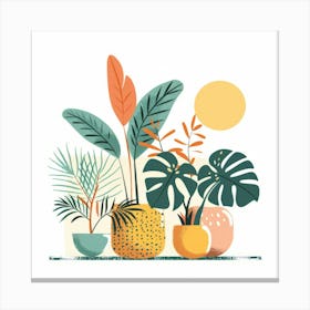 Tropical Plants 4 Canvas Print
