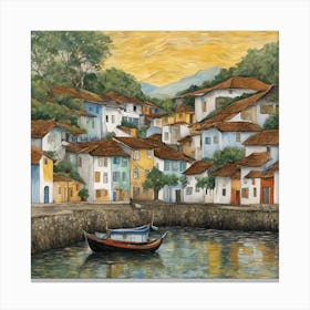 Portuguese Village Canvas Print