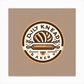 Logo For A Bakery Canvas Print