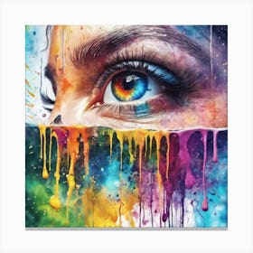 Eye Of The Rainbow Canvas Print