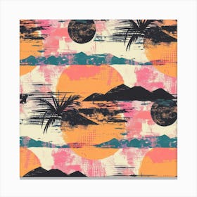 Grunge Palms (2) Canvas Print