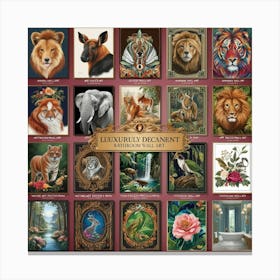 Lions And Tigers 4 Canvas Print