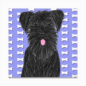 Black Puppy Canvas Print