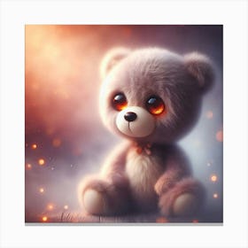 Cute Teddy Bear 3 Canvas Print