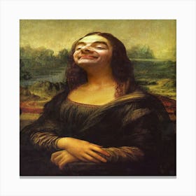 Mona Lisa altered print Canvas Print