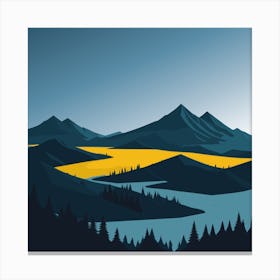 Mountain Landscape Canvas Print