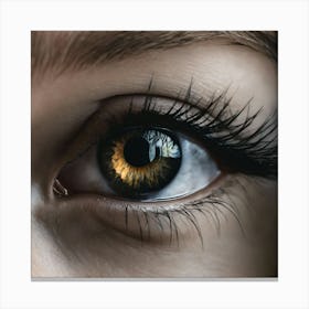 Close Up Of A Woman'S Eye 1 Canvas Print