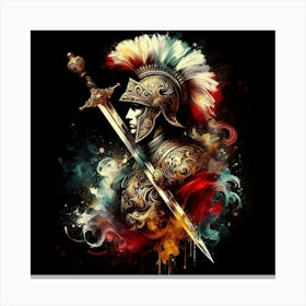 Spartan Warrior 16 Canvas Print