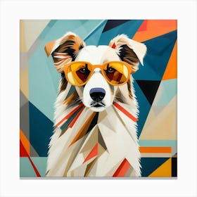 Abstract modernist Dog Canvas Print