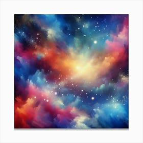 Abstract Space Painting 1 Canvas Print