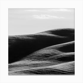 Italy Tuscany Rolling Hills 2of3 Bw Square Canvas Print