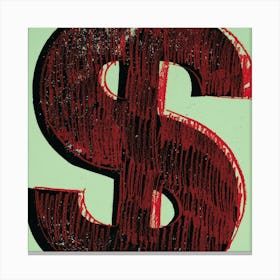 Dollar Sign Canvas Print