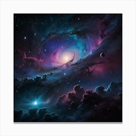 Nebula paintings art print 1 Canvas Print