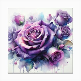 Purple Roses 29 Canvas Print