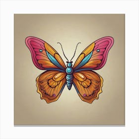 Butterfly - Butterfly Stock Videos & Royalty-Free Footage 2 Canvas Print