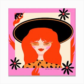 Girl With Red Hair - Rita Lee Canvas Print