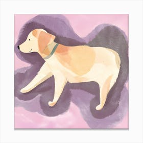 Dog On A Cloud Canvas Print