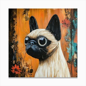 Pug Painting Canvas Print