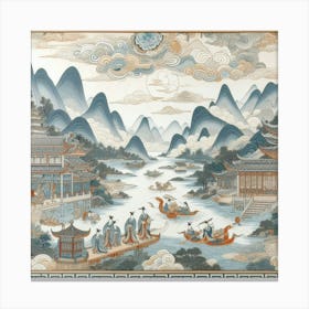 Chinese Landscape 3 Canvas Print