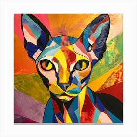 Kisha2849 Picasso Style Hairless Cat No Negative Space Full Pag 7acccc8d 753a 40f7 Ba35 536ad3ea486d Canvas Print