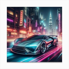 Futuristic Car 18 Canvas Print