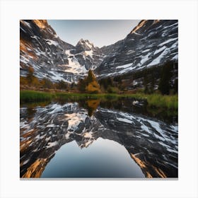 Reflection In A Lake 3 Canvas Print