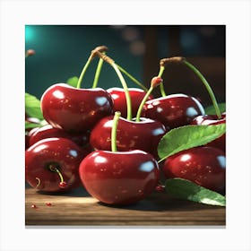 Cherry Stock Videos & Royalty-Free Footage Canvas Print