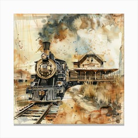 Vintage Steam Train 4 Canvas Print