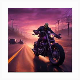 on the road Canvas Print