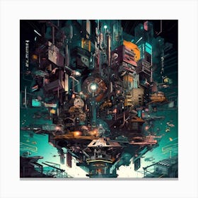 Futuristic City 14 Canvas Print