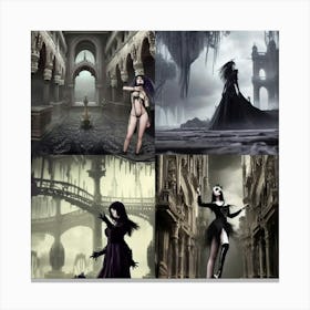 Vampire Woman Canvas Print