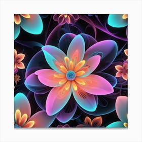 Abstract Flower 1 Canvas Print