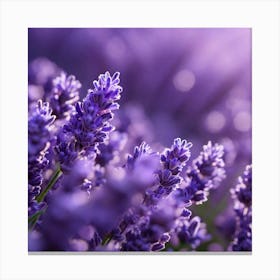 Lavender Flowers 1 Canvas Print