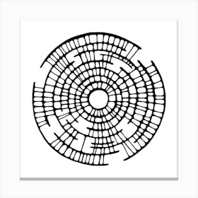 Labyrinth / Abstraction Canvas Print