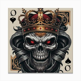 King Of Playing Cards Canvas Print