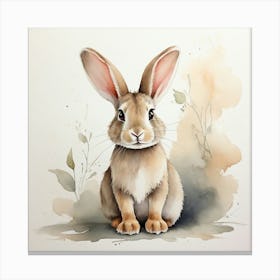 Watercolor Bunny 2 Canvas Print