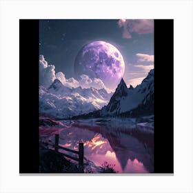 Full Moon In The Sky Canvas Print