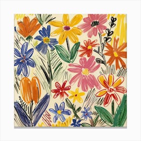 Flowers Painting Matisse Style 8 Canvas Print