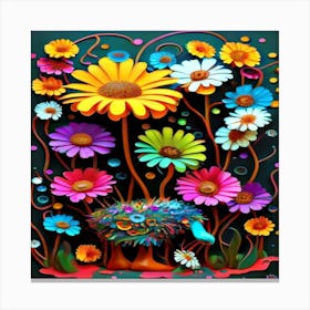 Colorful Flowers Canvas Print