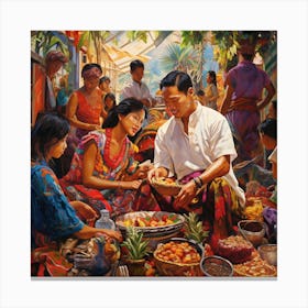 Asian Market 1 Canvas Print