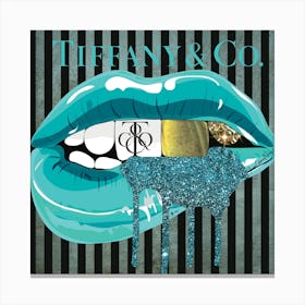 Tiffany Lips Canvas Print