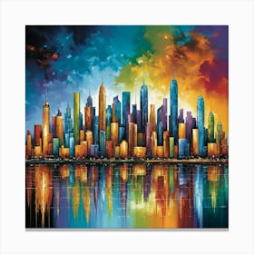 City Skyline Canvas Print