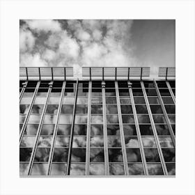 to be sublimed bw square Canvas Print