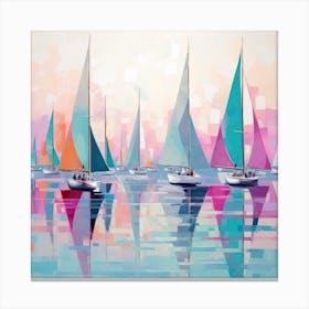 Sailboats 2 Canvas Print