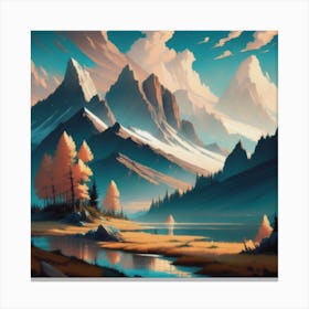 Majestic Mountains Canvas Print